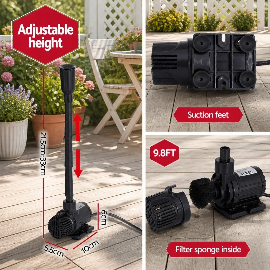 Solar Pond Pump Submersible Fountain Kit