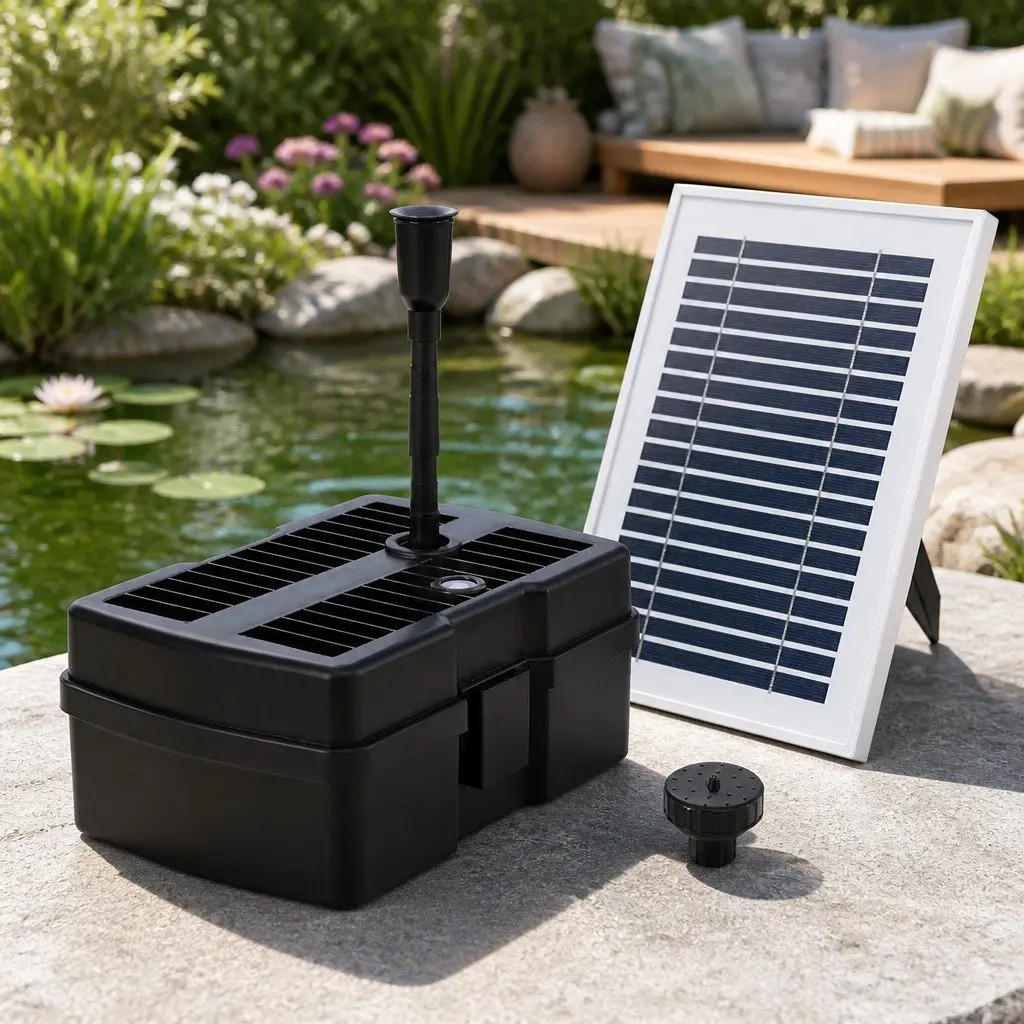 Solar Submersible Pond Fountain Pump 4.6FT 470L/H