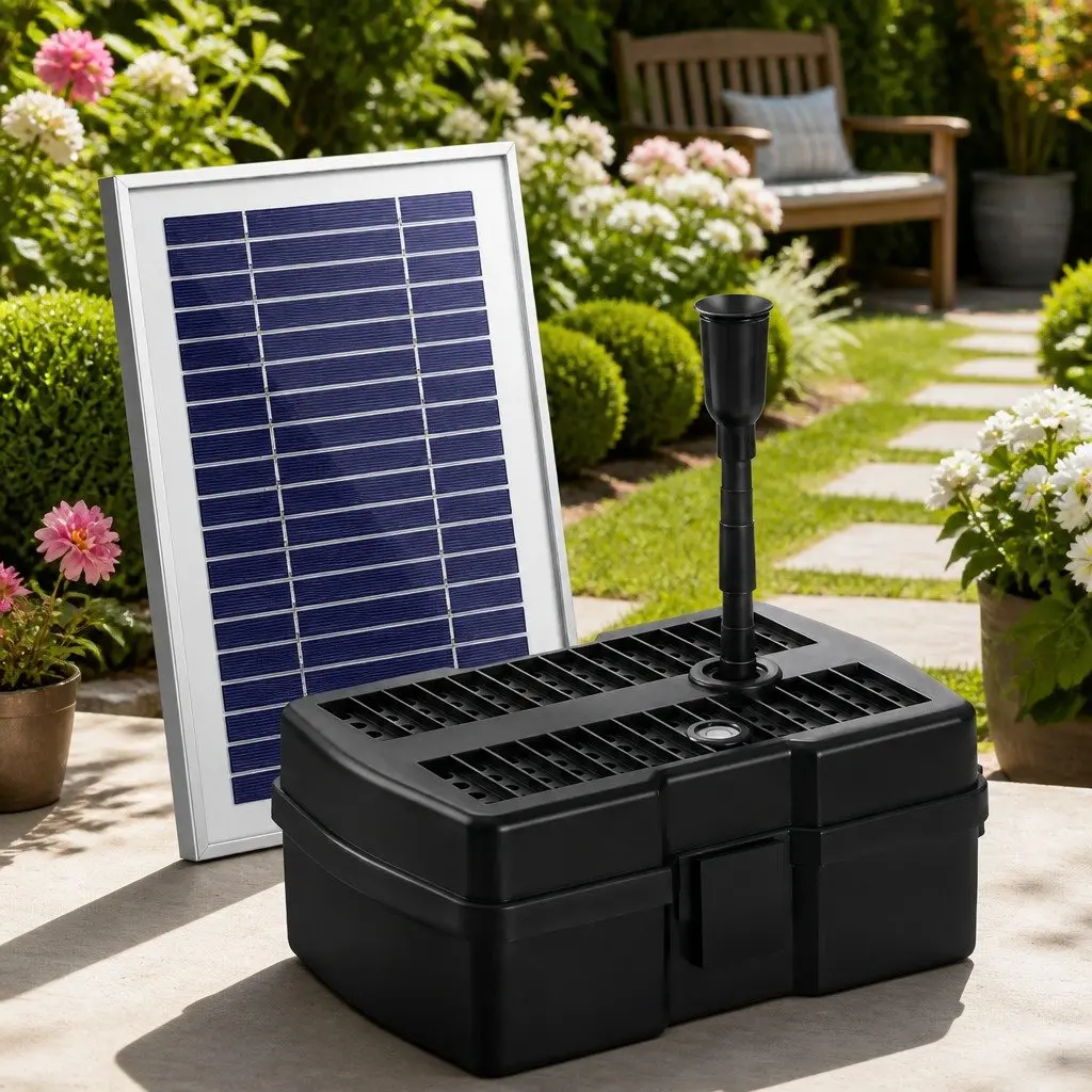 Solar Pond Pump with Filtration for Gardens