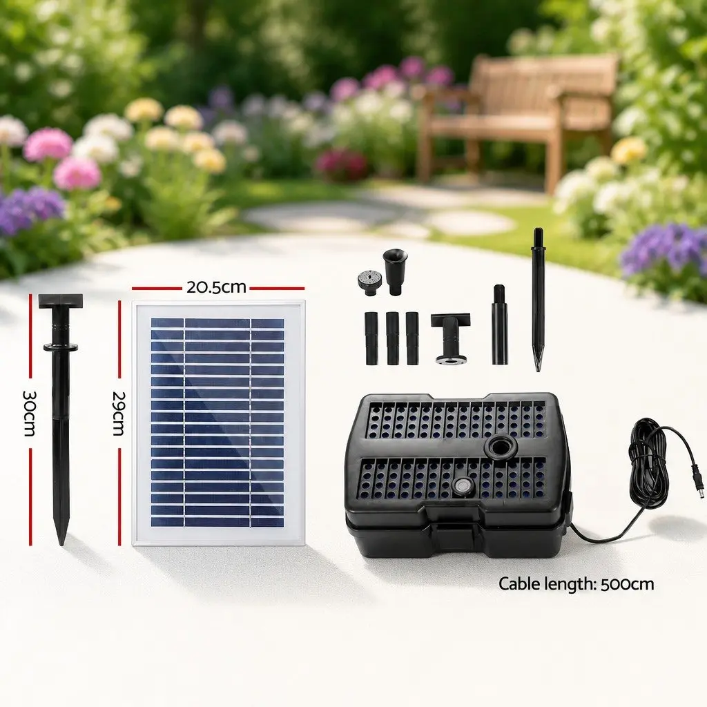 Solar Pond Pump with Filtration for Gardens
