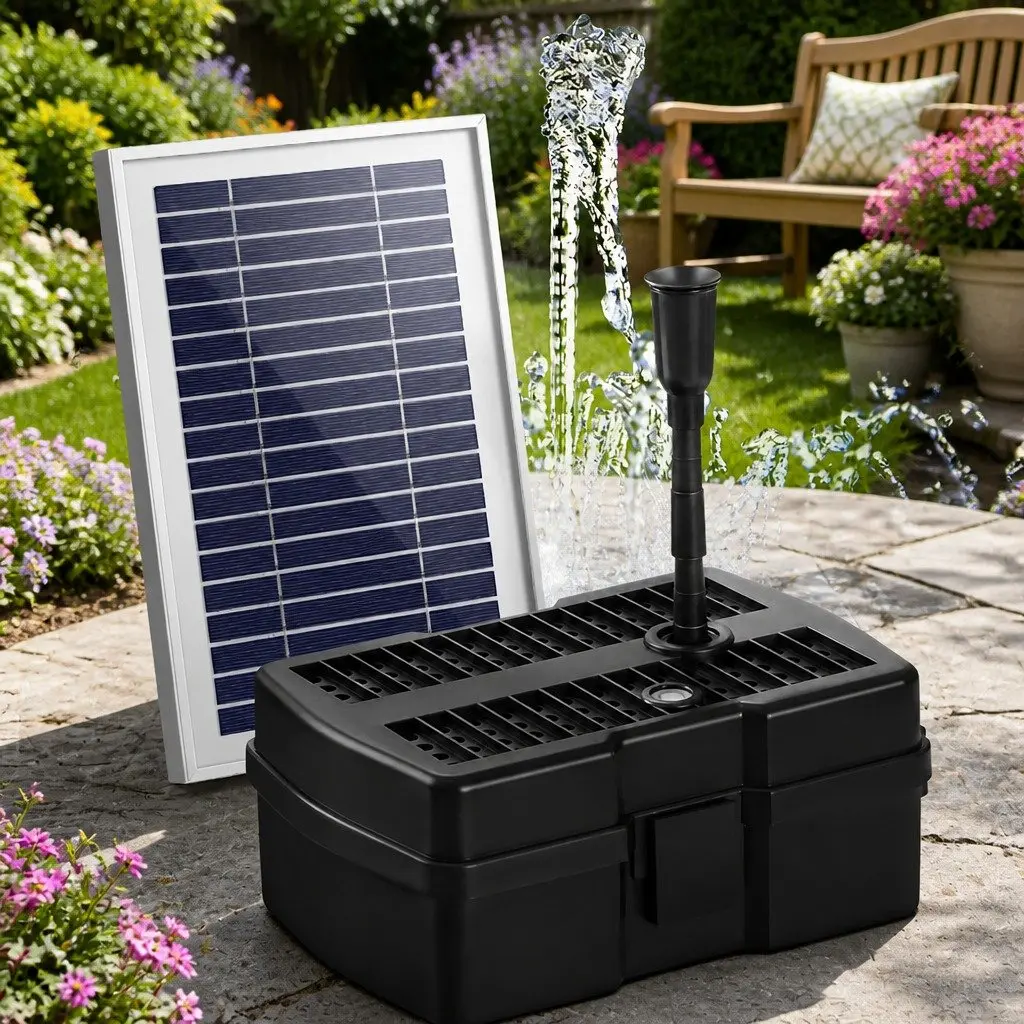 Solar Pond Pump with Filtration for Gardens