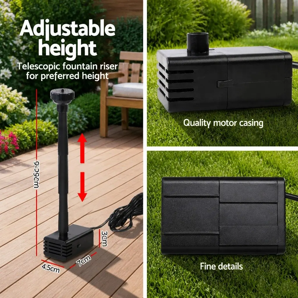 Solar Pond Pump Polycrystalline 4.6FT Black