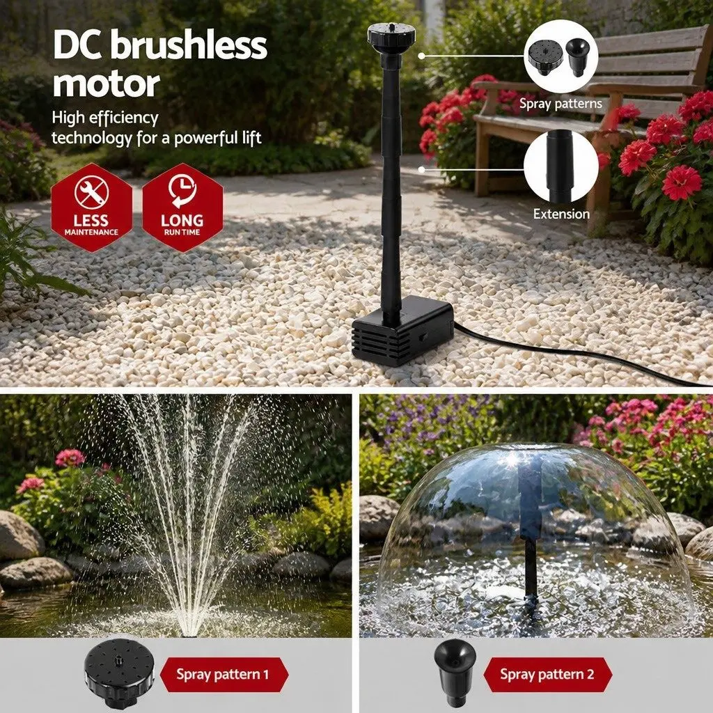 Solar Pond Pump Polycrystalline 4.6FT Black