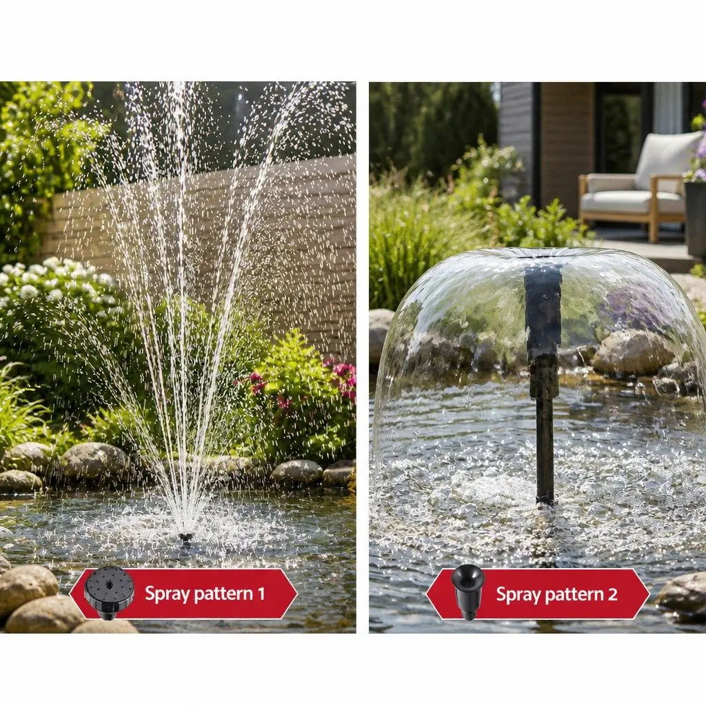Solar Pond Pump Fountain with Filter Box 6.6FT