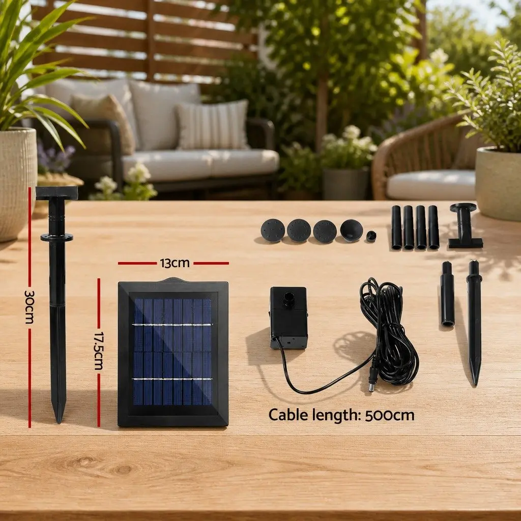 Solar Pond Pump Submersible Fountain Kit 4FT