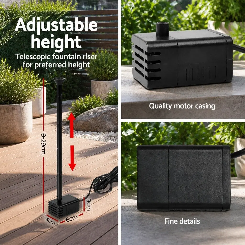 Solar Pond Pump Submersible Fountain Kit 4FT