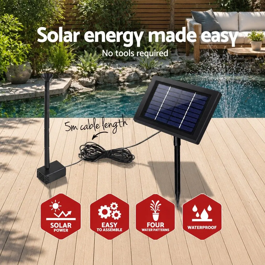 Solar Pond Pump Submersible Fountain Kit 4FT