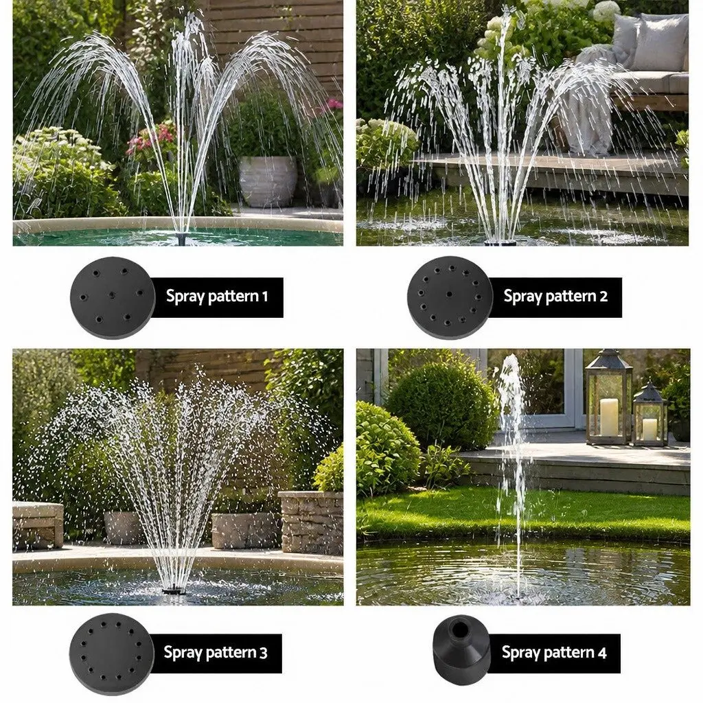Solar Pond Pump Submersible Fountain Kit 4FT