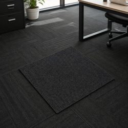 Heavy Duty Black Carpet Tiles for Commercial Use