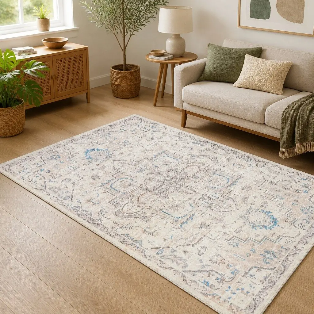 Large Rectangle Area Rug 200x230cm for Living Spaces