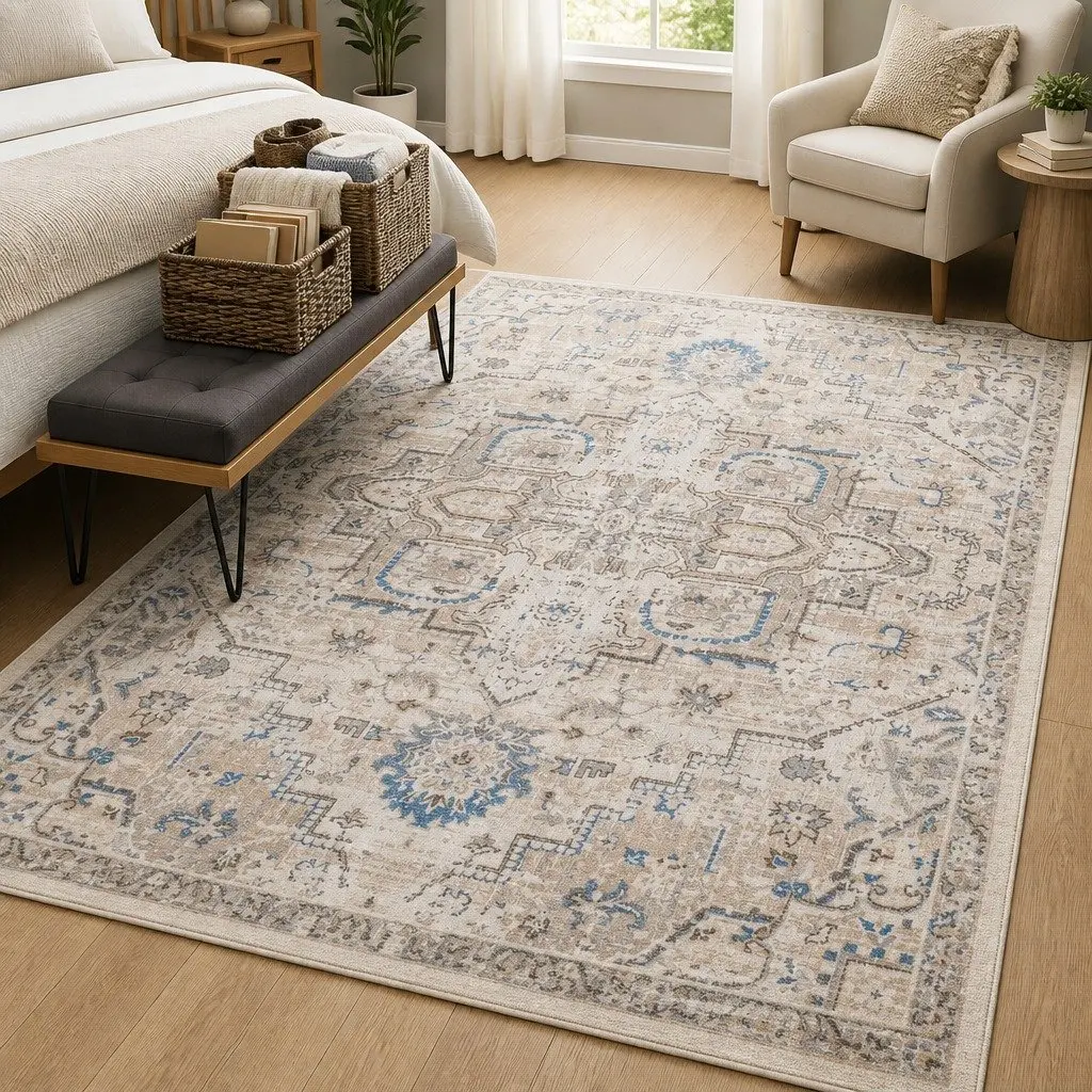 Large Area Floor Rug Rectangle Mat 200x290cm Living Room Lounge Bedroom