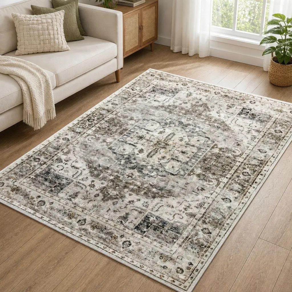Large Area Rug Floor Mat 200x290cm Machine Washable Anti-slip Bedroom Lounge