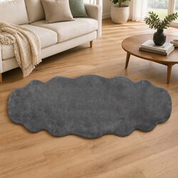 Premium Grey Cloud Fluffy Area Rug 80x200cm for Living Spaces