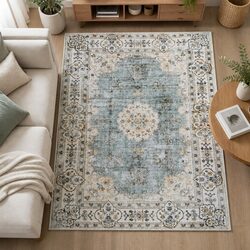 Washable Vintage Carpet 160x120cm Soft Non-Slip Rug