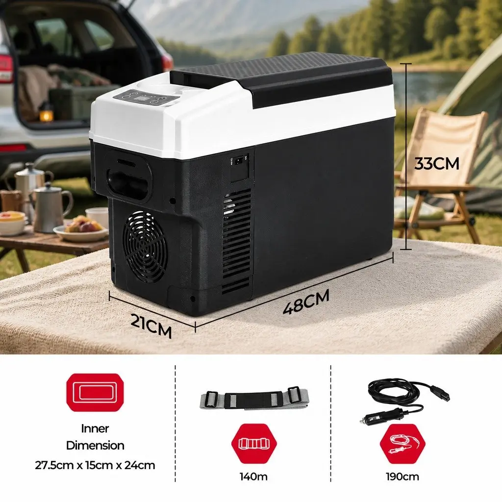 12V Portable Car Mini Fridge Freezer 13L