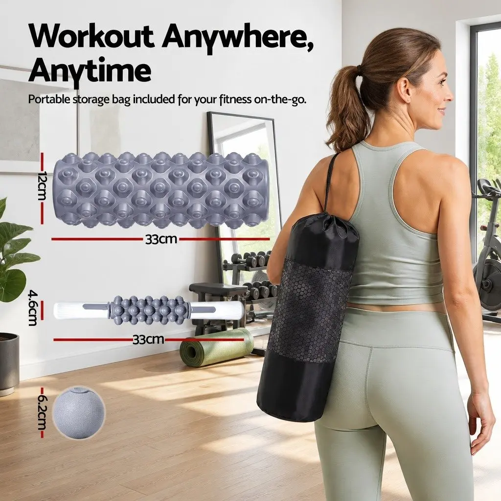 3-in-1 Foam Roller Set for Muscle Recovery