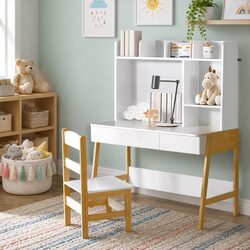Durable Kids Study Desk and Chair Set with Storage