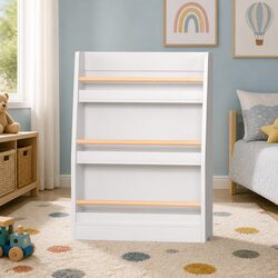 Durable 3-Tier Kids Bookshelf in Yellow for Organizing