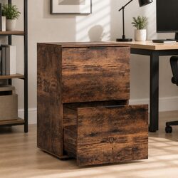 Durable 2 Drawer Filing Cabinet for Office or Home