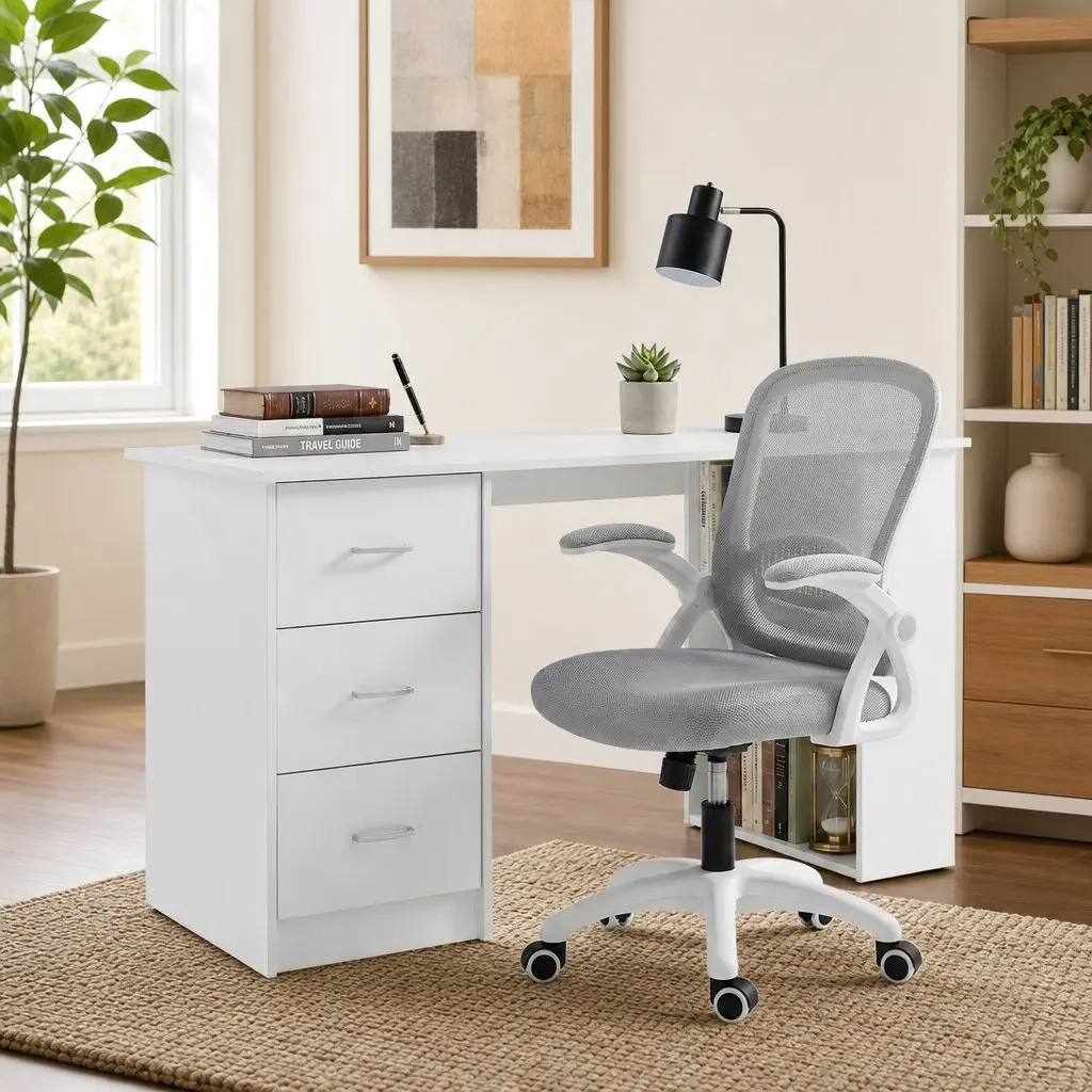 Computer Desk and Chair Set 120cm