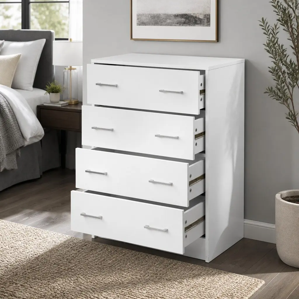 4 Drawer Tallboy for Bedroom Storage
