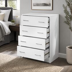 Elegant 4 Drawer Tallboy for Bedroom Storage