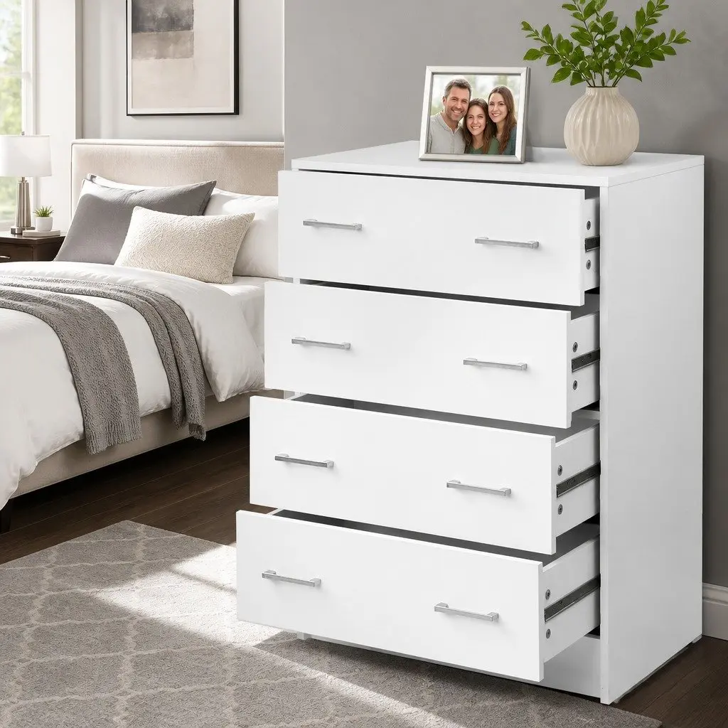 4 Drawer Tallboy for Bedroom Storage