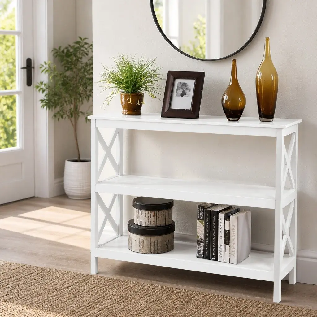 3-Tier Console Table for Entryways and Living Areas