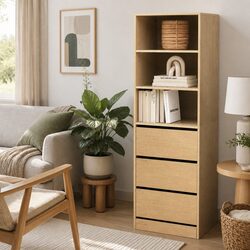 Pine Tallboy Chest of Drawers with 3 Drawers