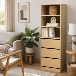 Pine Tallboy Chest of Drawers with 3 Drawers