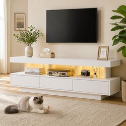 160CM LED Entertainment Unit with RGB Lighting