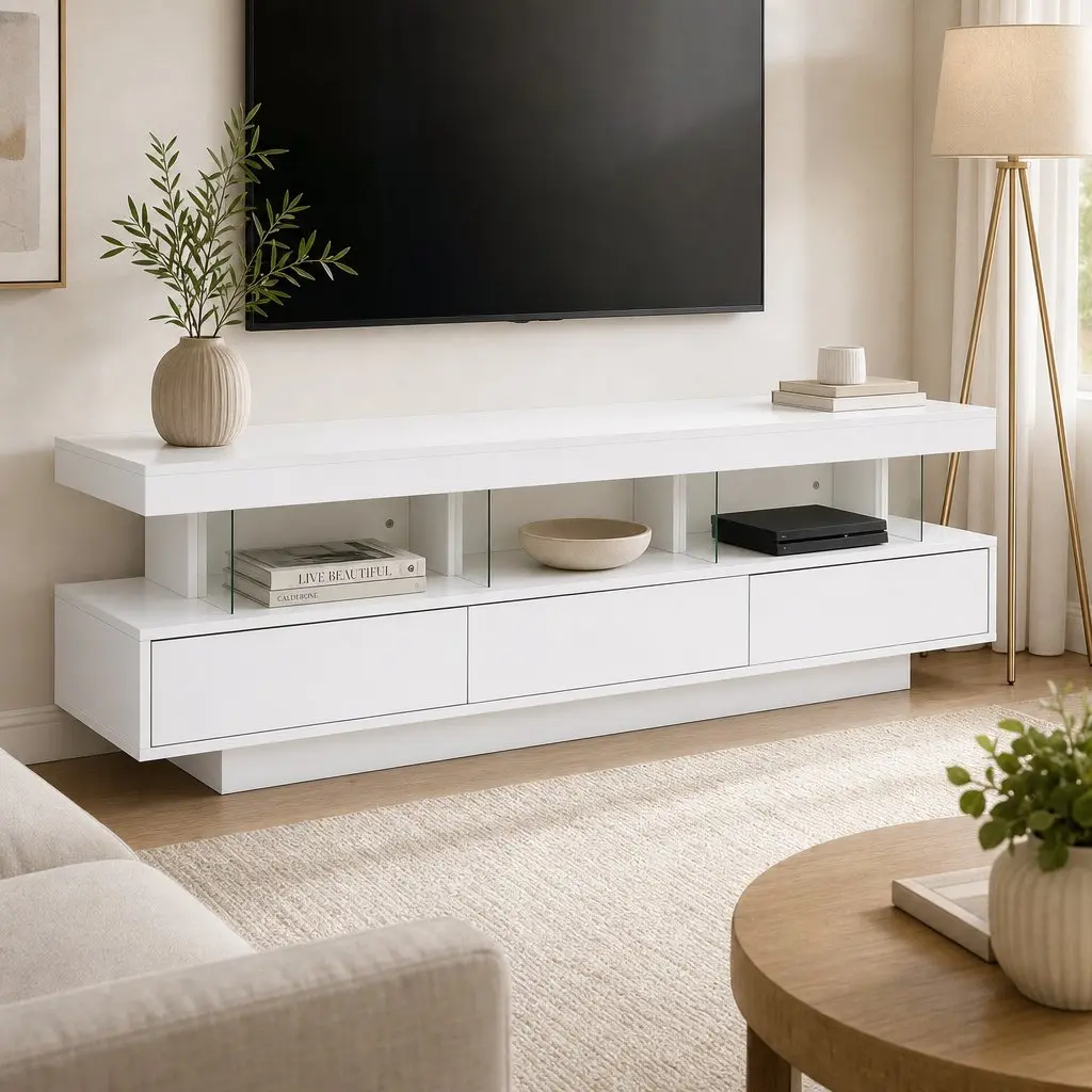160CM LED Entertainment Unit with RGB Lighting