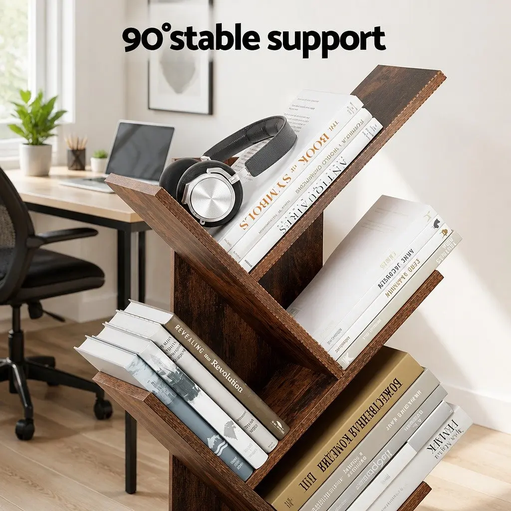 9 Tier Tree Bookshelf for Storage and Display