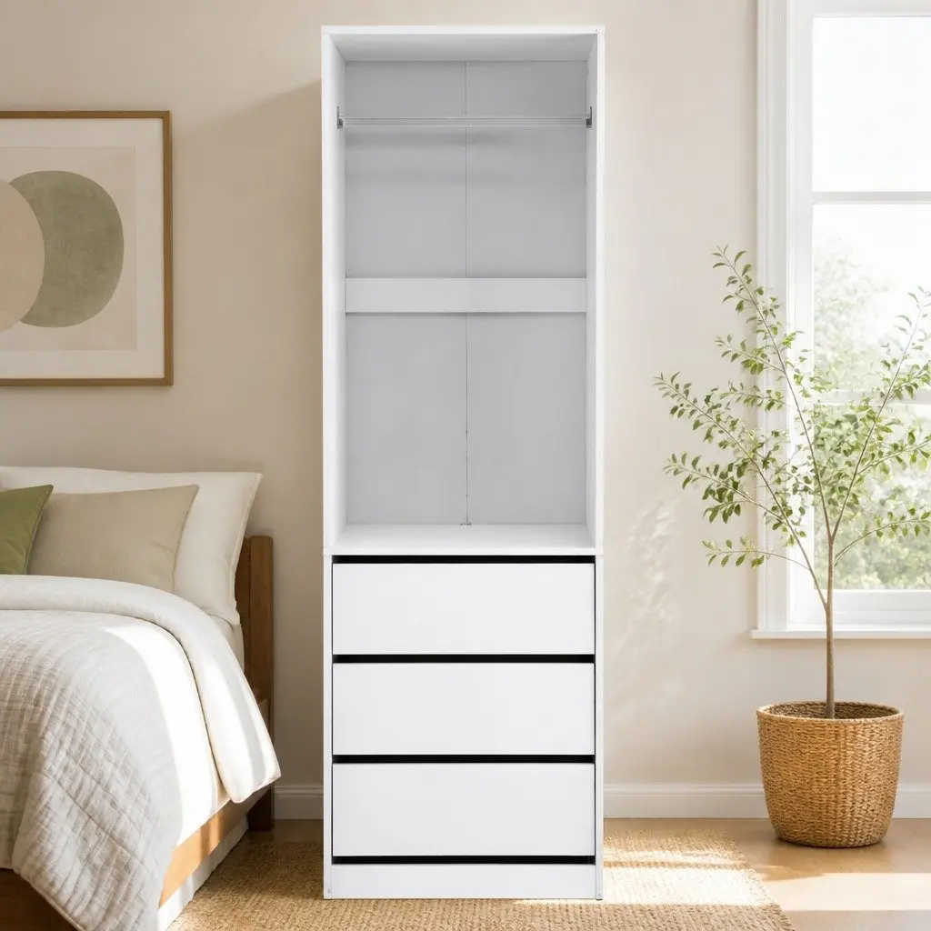Wardrobe Storage Organizer with 3 Drawers
