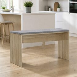 Upholstered Dining Bench with Sturdy Wood Frame