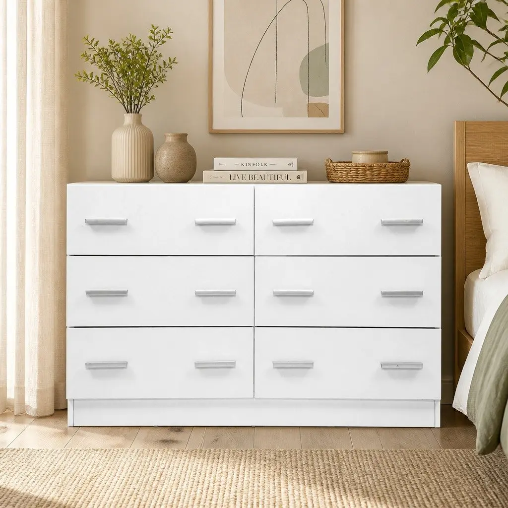 6 Drawer Chest for Bedroom Storage