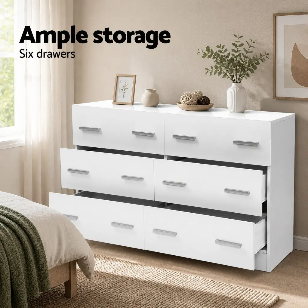 6 Drawer Chest for Bedroom Storage