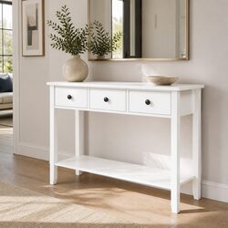 Stylish Console Table with 3 Drawers for Storage