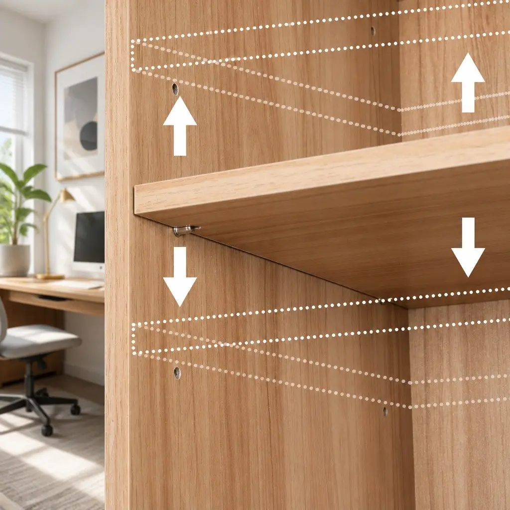 5-Tier Bookshelf with Adjustable Shelves for Organizing