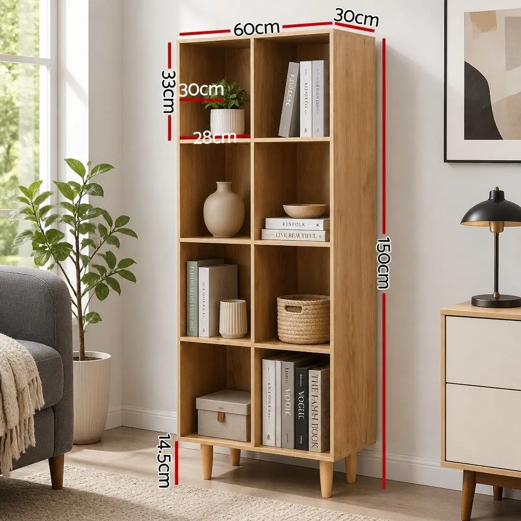 Bookshelf Particle Board 4 Tier Pine