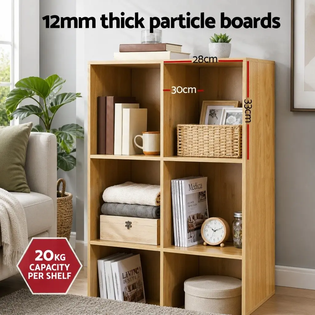 Bookshelf Particle Board 4 Tier Pine