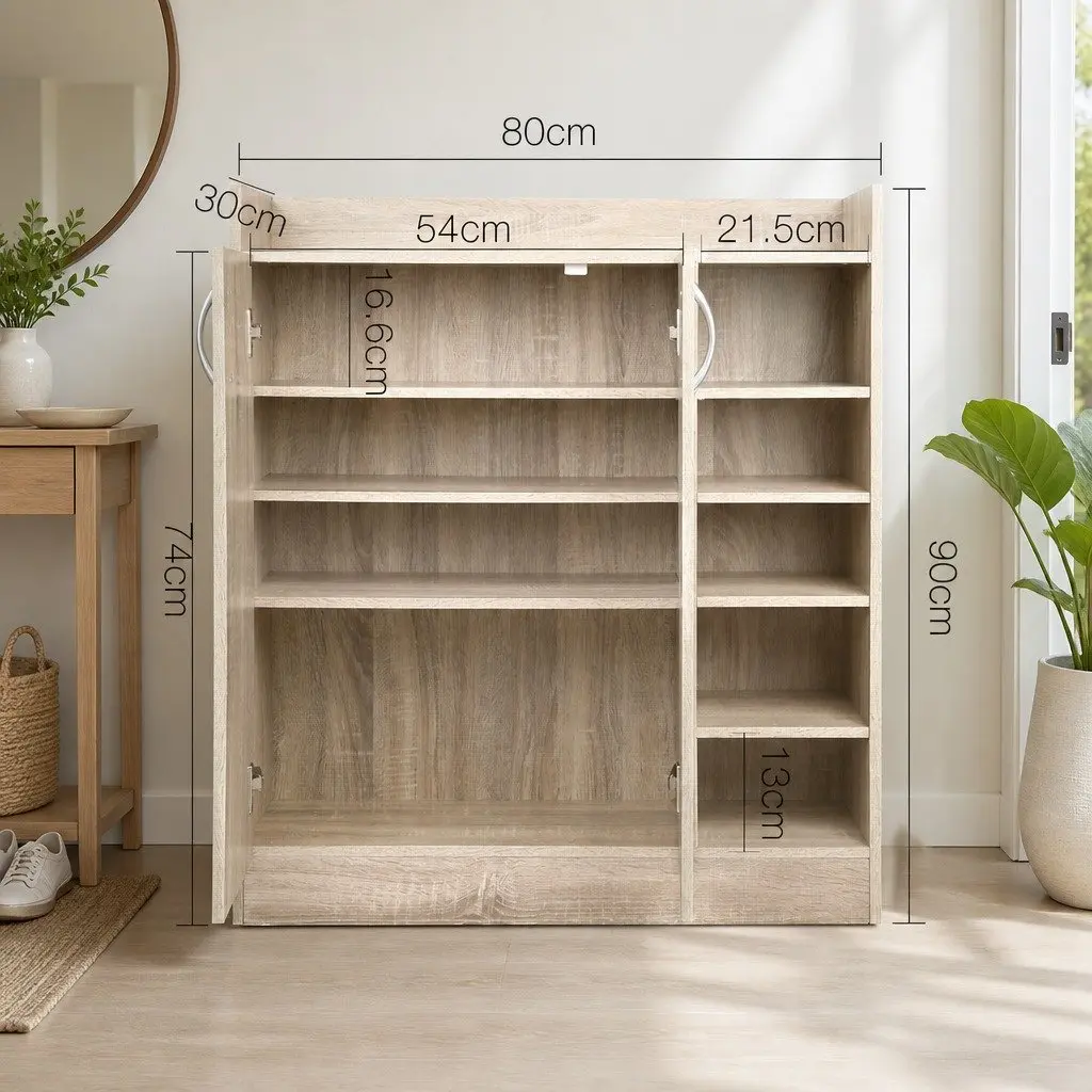 Shoe Rack Cabinet with Adjustable Shelves