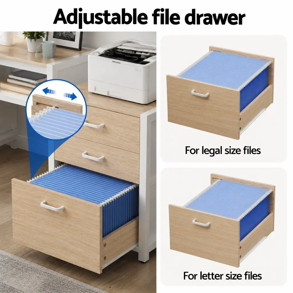 Computer Desk Home Office Study Table with Drawers Open Shelf Oak 160cm