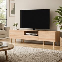 Sturdy Lowline 180cm Entertainment Unit with Storage