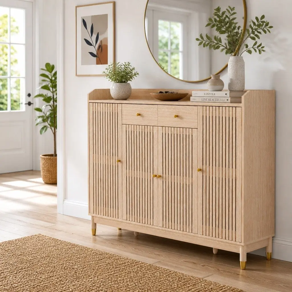 Shoe Rack Cabinet with Adjustable Shelves