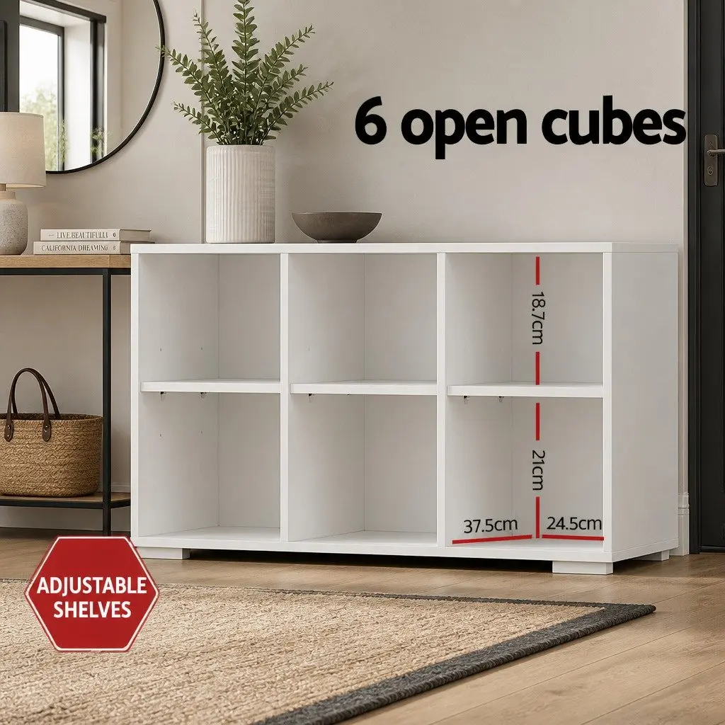 Hall Tree Shoe Rack Cabinet 180cm Particleboard White