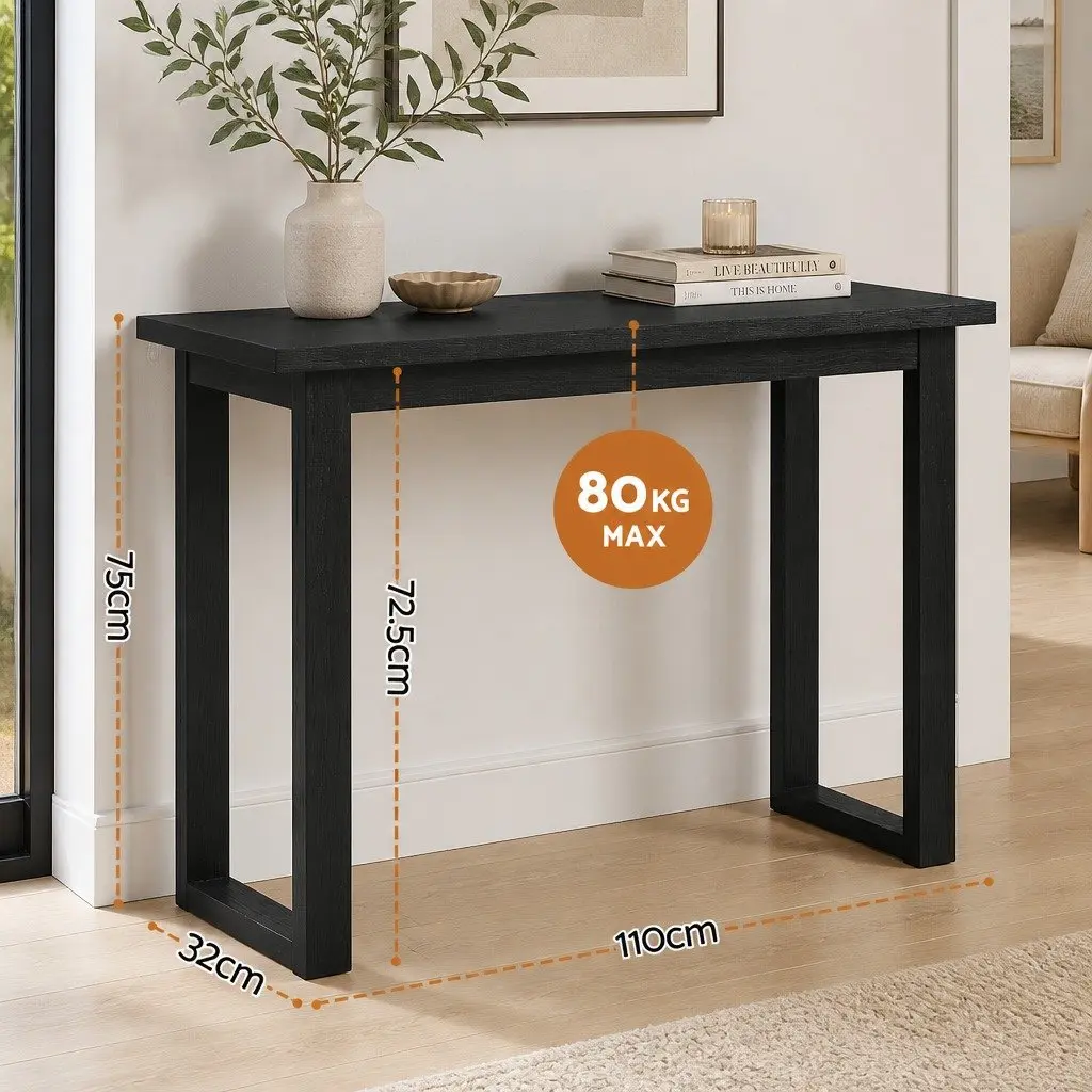 Console Table E1 Particle Board 110CM Black