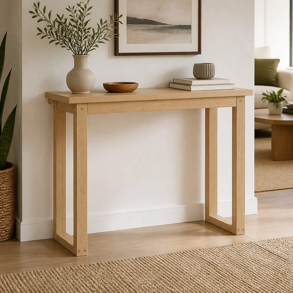 110CM Minimalist Console Table with Durable Ski Legs