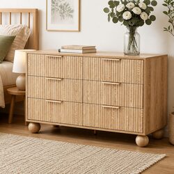 Quality 6 Drawer Tallboy Chest of Drawers for Storage
