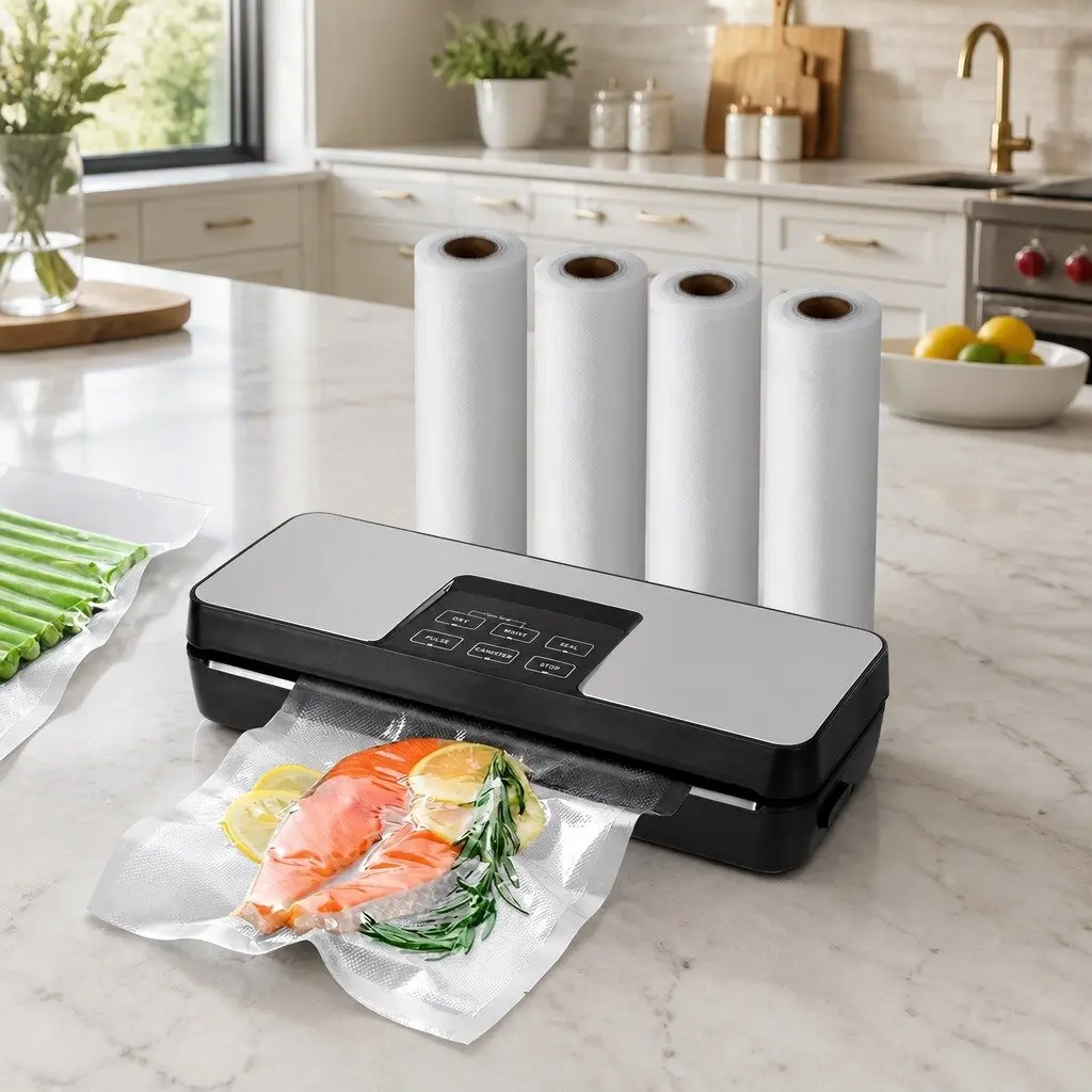 Food Vacuum Sealer Machine with Cutter 5 Modes
